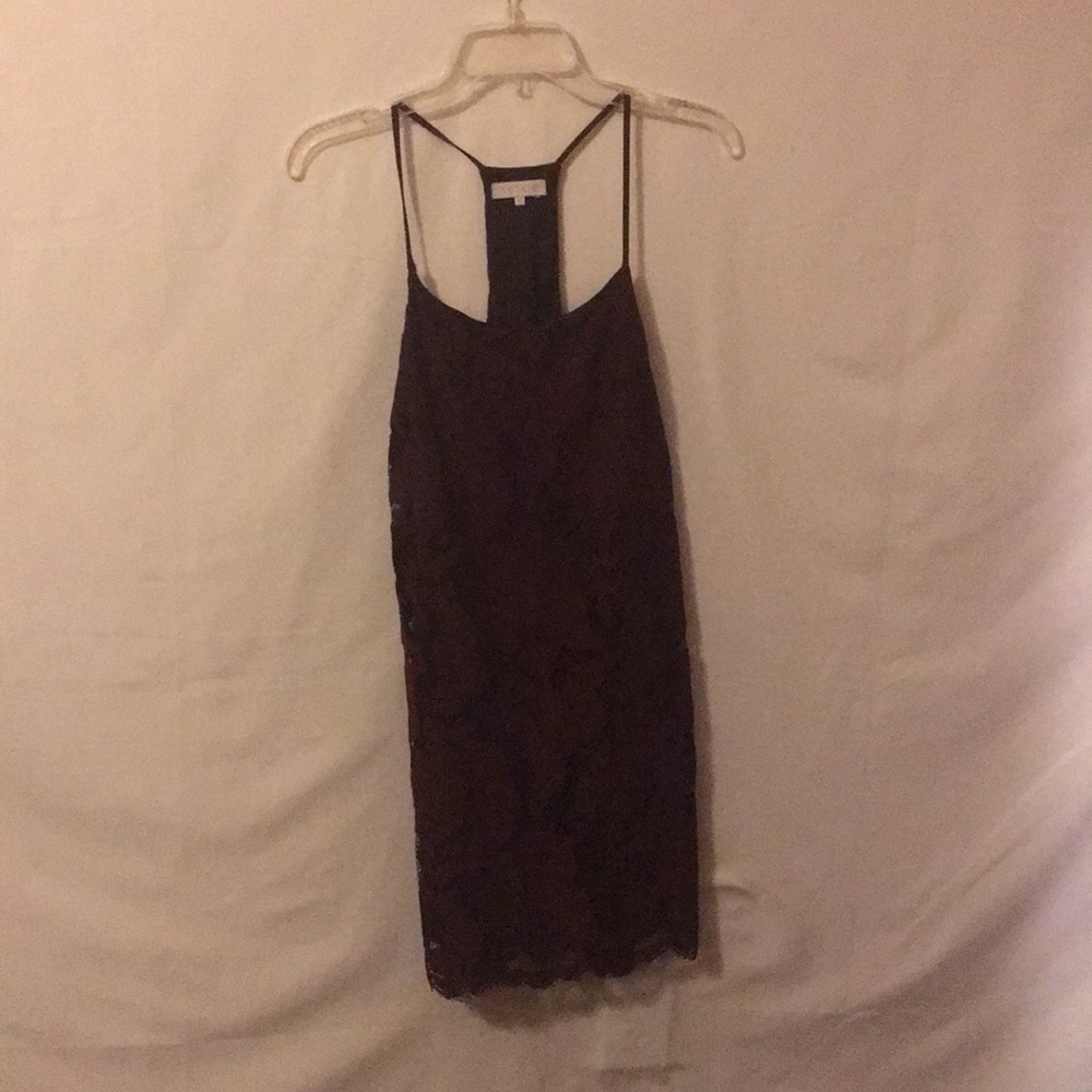 Strappy maroon dress